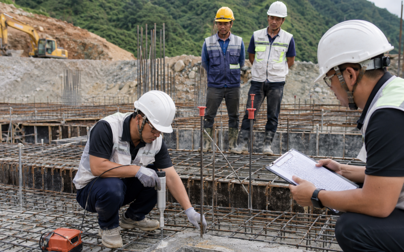 Kiểm định chất lượng nền móng Kiểm định chất lượng nền móng